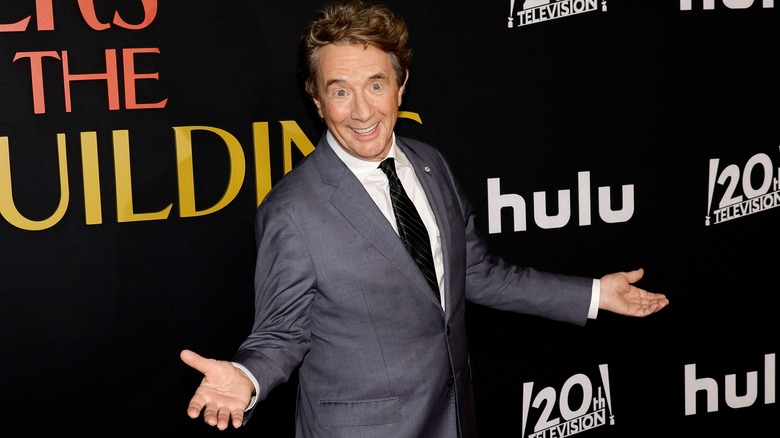 Martin Short posing at premiere