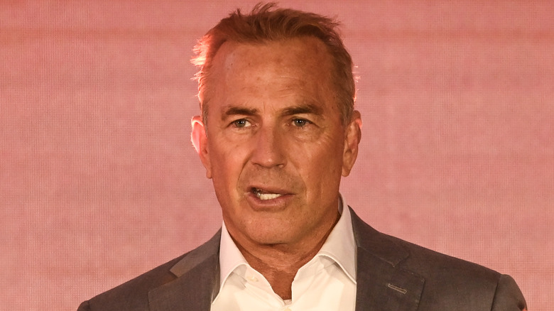 Kevin Costner speaks at event