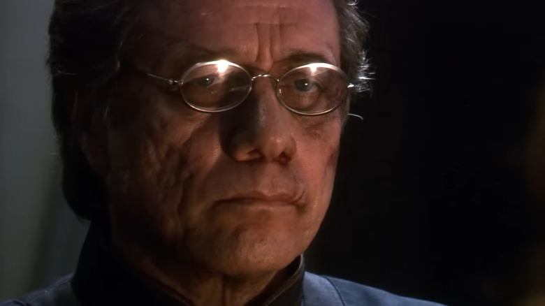 William Adama talking