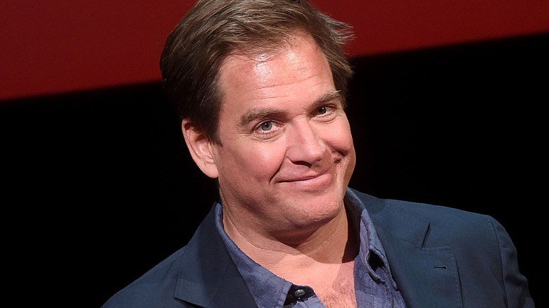 Michael Weatherly smiles