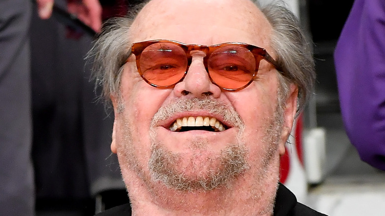 Jack Nicholson at a Los Angeles Lakers game