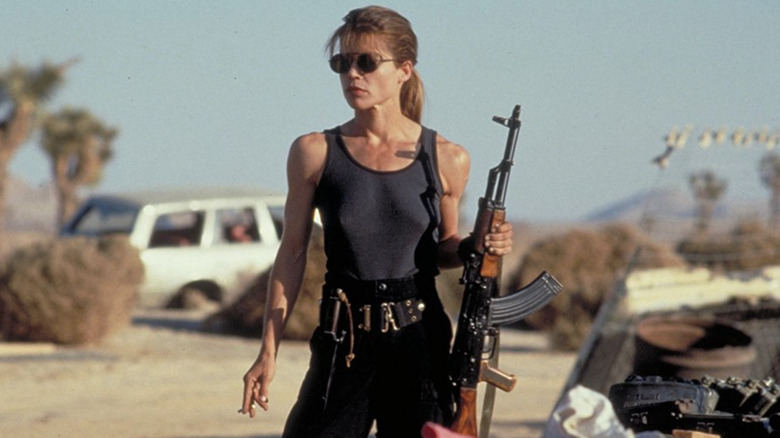 Sarah Connor prepares for battle