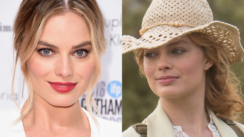 Margot Robbie in 2016 and Jane smiling