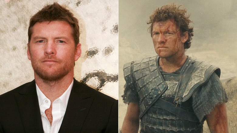 Sam Worthington in 2012 and Perseus