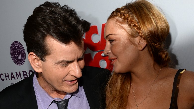 Charlie Sheen and Lindsay Lohan