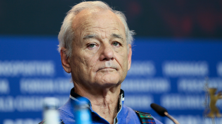 Bill Murray with microphone