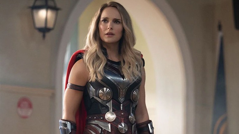 Jane dressed as Thor