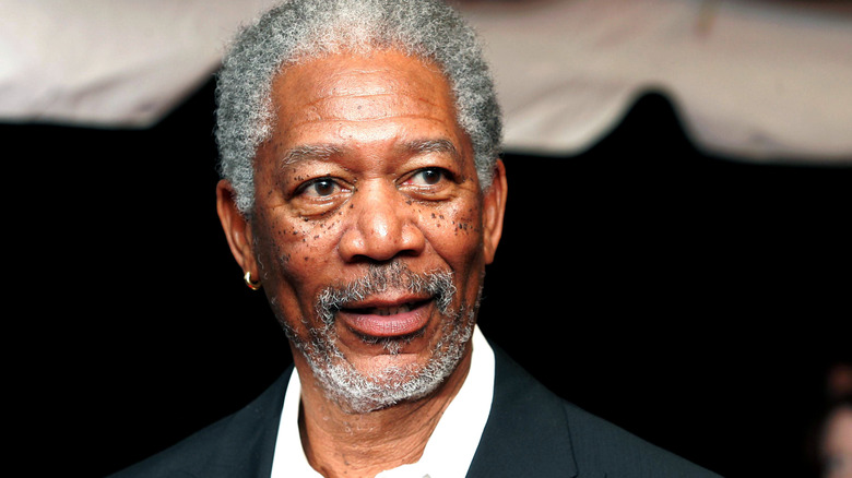 Morgan Freeman smiles