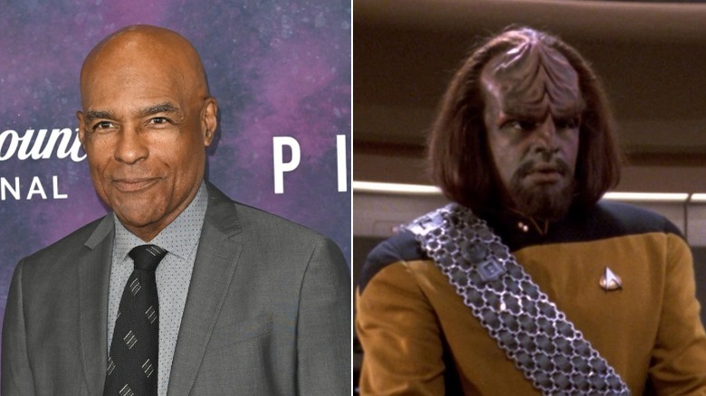 Michael Dorn poses for the camera