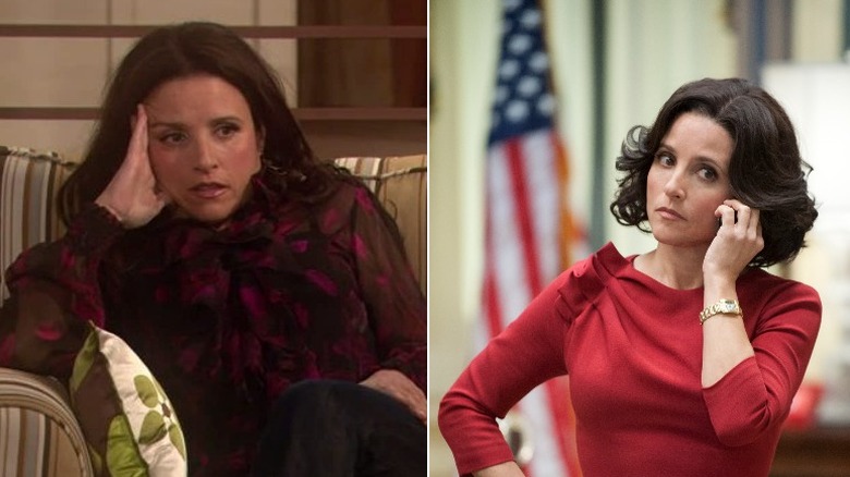 Two pictures of Julia Louis-Dreyfus