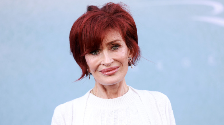 Sharon Osbourne smiles