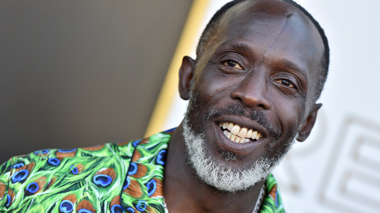 Michael K. Williams smiles