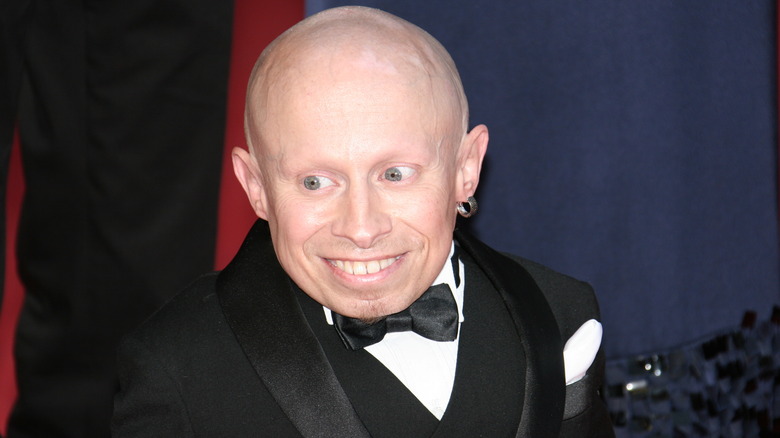 Verne Troyer smiles in tux