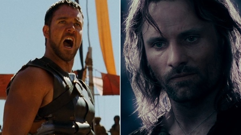 Russell Crowe screams, Viggo smolders 