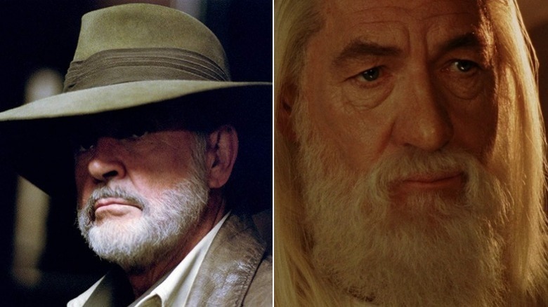 Connery in shadow, Gandalf the White