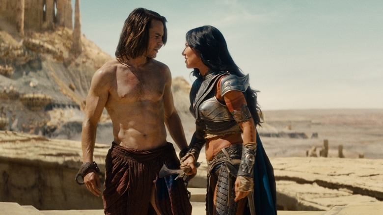 Taylor Kitsch and Lynn Collins getting some space