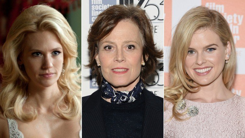 January Jones, Sigourney Weaver, and Alice Eve