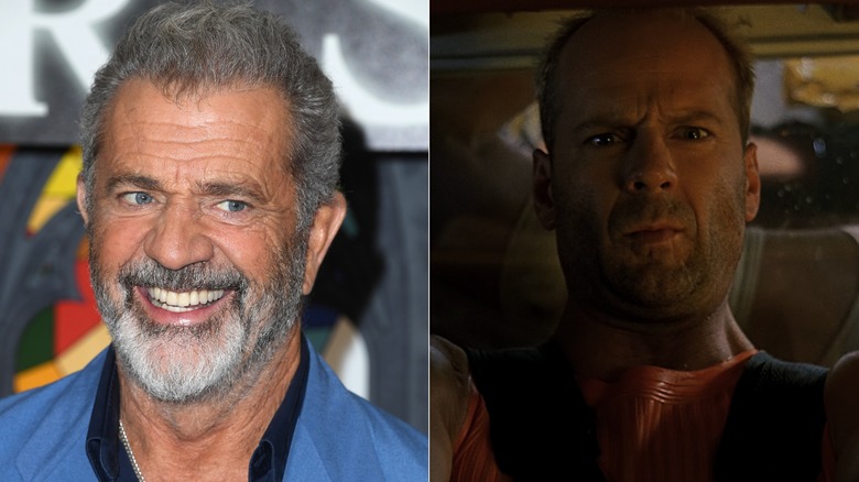 Mel Gibson and Bruce Willis collage