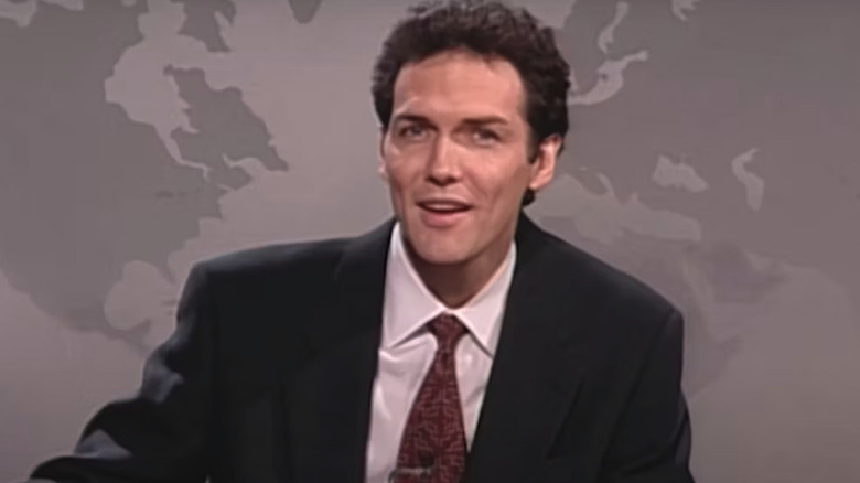 Norm Macdonald at the Weekend update desk