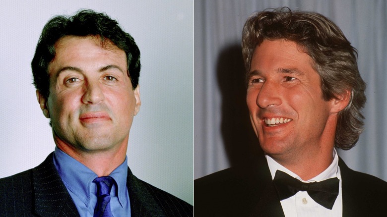 Sylvester Stallone and Richard Gere in suits