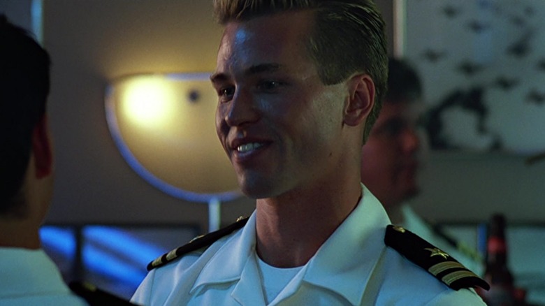 Iceman talking wearing navy uniform