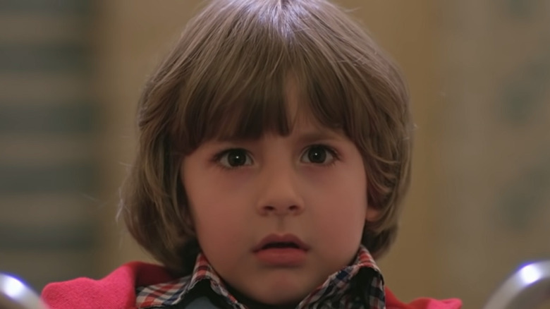 Danny Torrance shocked in The Shining