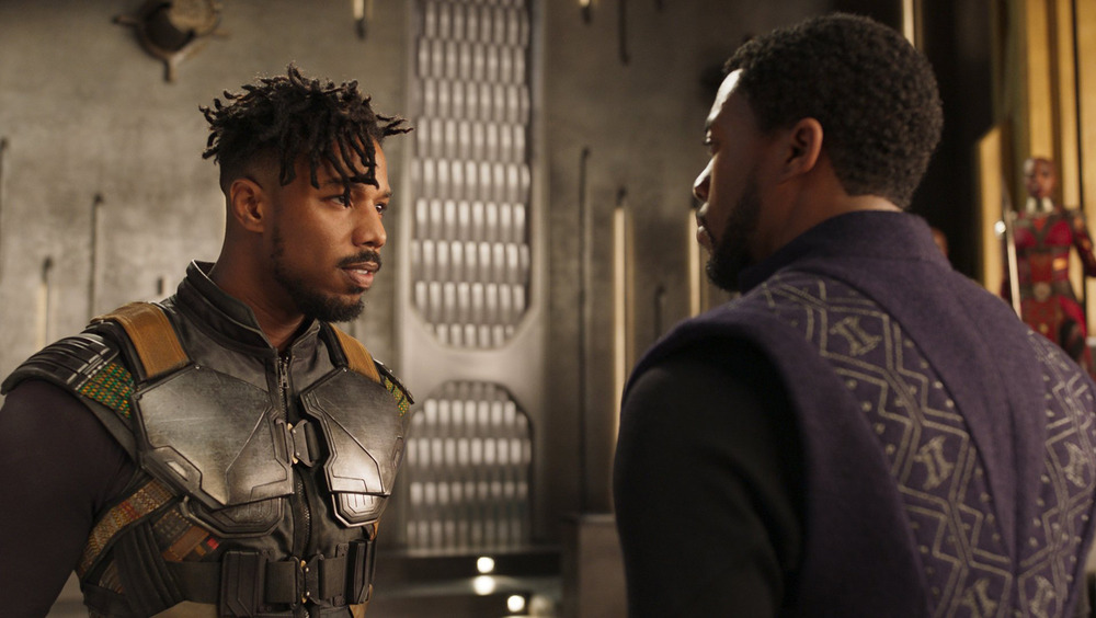 Killmonger talks to T'Challa