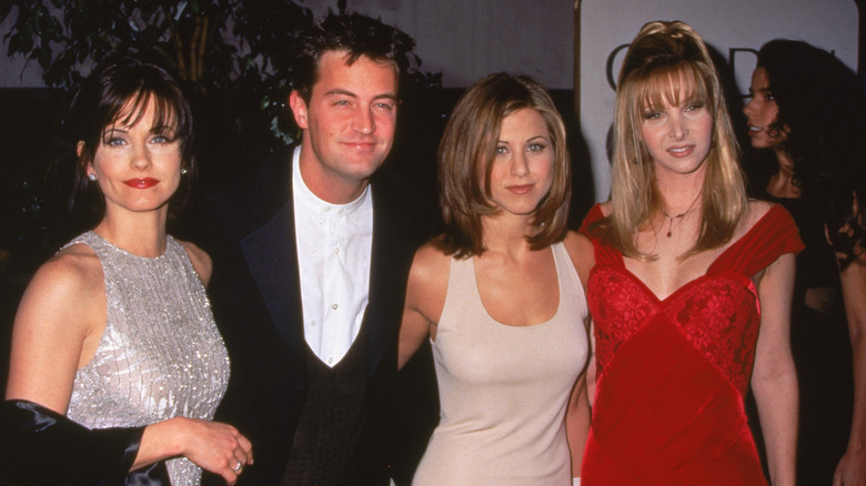 The cast of Friends at a gala