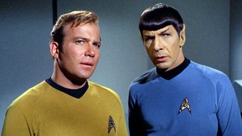 Kirk and Spok look curious