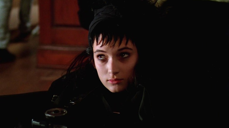 Lydia Deetz in black