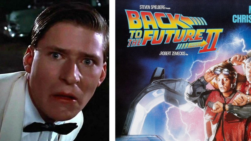 Crispin Glover in Back to the Future, the poster for Back to the Future: Part II