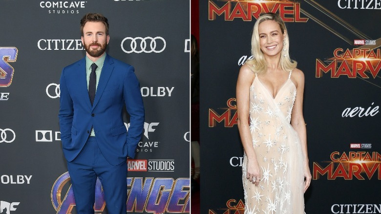 Chris Evans and Brie Larson