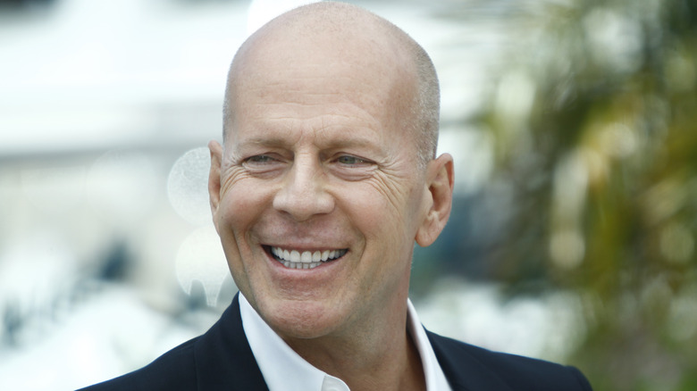 Bruce Willis smiles