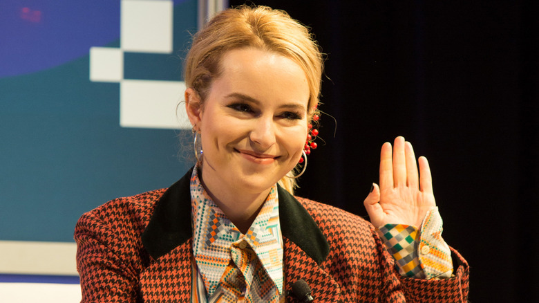 Bridgit Mendler on-stage at a SXSW music conference in 2017