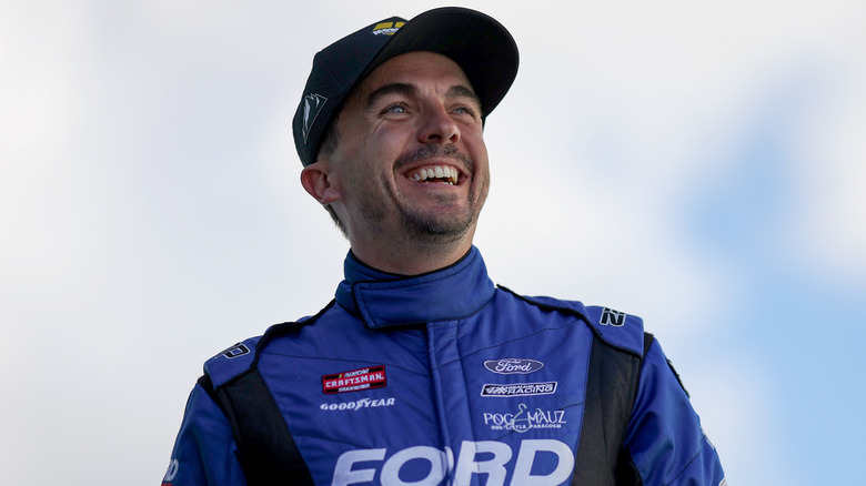 Frankie Muniz at a NASCAR event