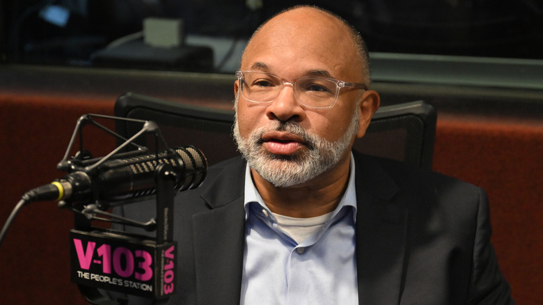 Geoffrey Owens at a radio show in 2024