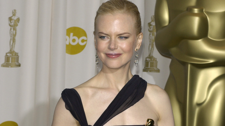 Nicole Kidman with her Oscar.