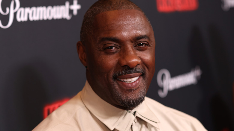 Idris Elba smiling