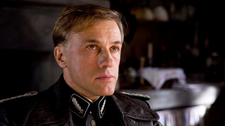 Hans Landa stares intensely 