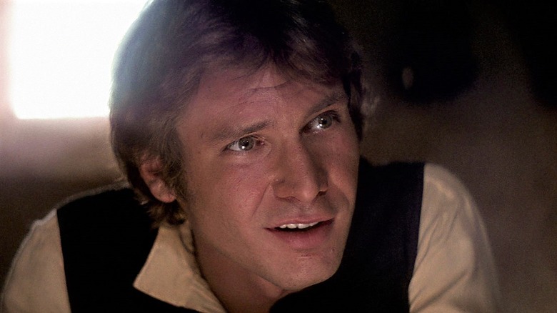 Han Solo half smiles