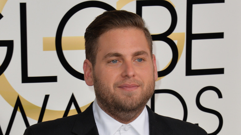 Jonah Hill at the Golden Globe awards