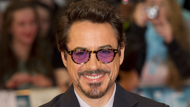 Robert Downey Jr. on a red carpet