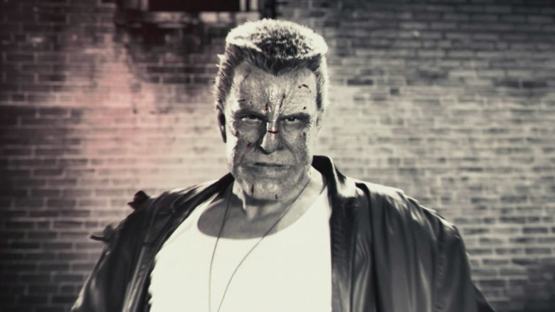 Mickey Rourke as Marv in 2005's Sin City