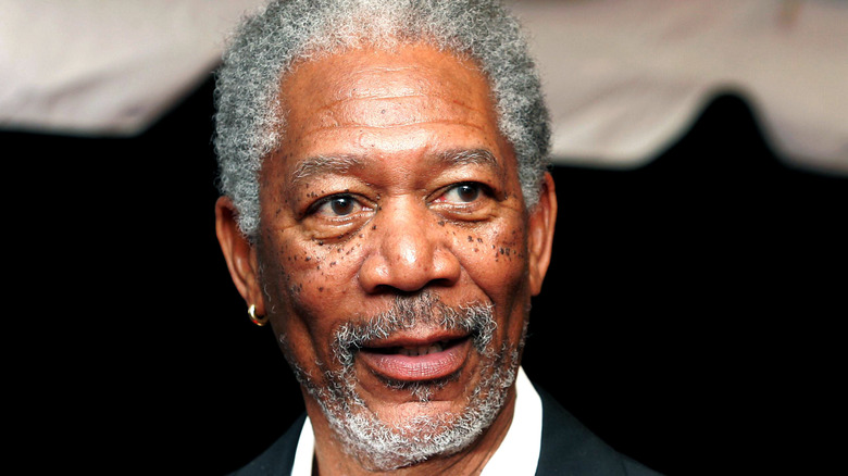 Morgan Freeman smiles