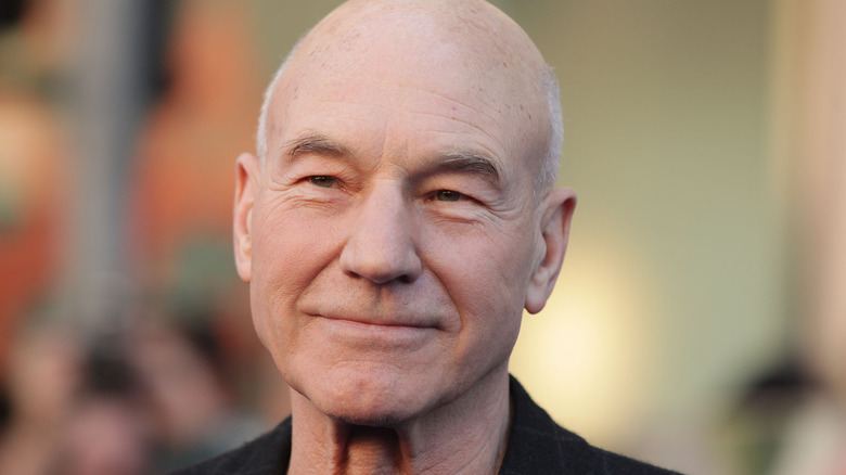 Patrick Stewart smiles