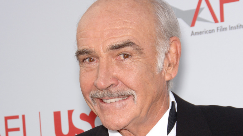 Sean Connery smiles