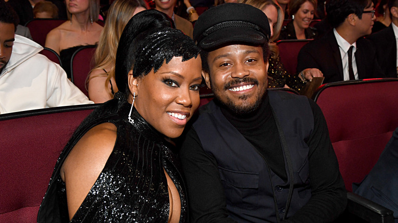 Regina King and Ian Alexander Jr. sit together