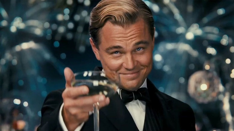 Leonardo DiCaprio toasting