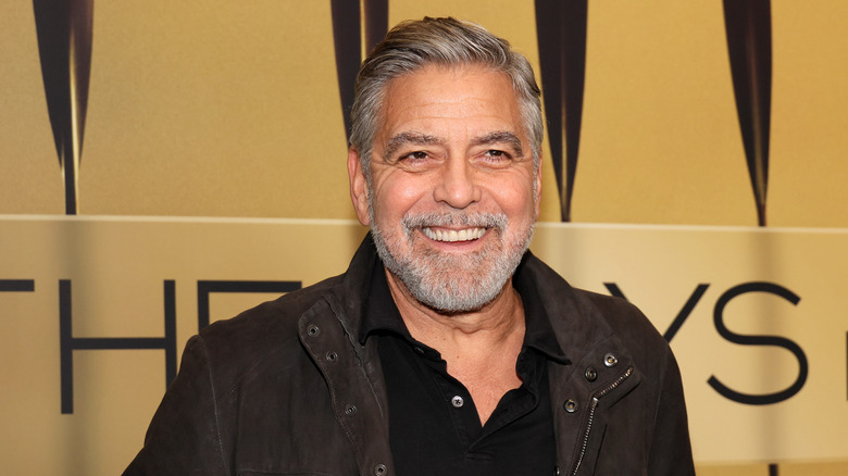 George Clooney grinning