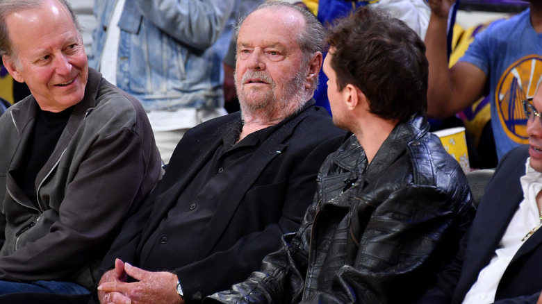 Nicholson at a Lakers game